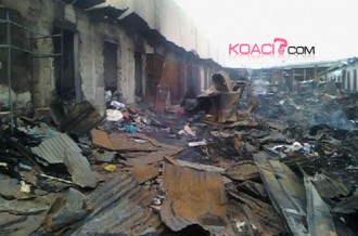 Gabon : Les flammes ravagent à  nouveau le marché de Mont Bouët
